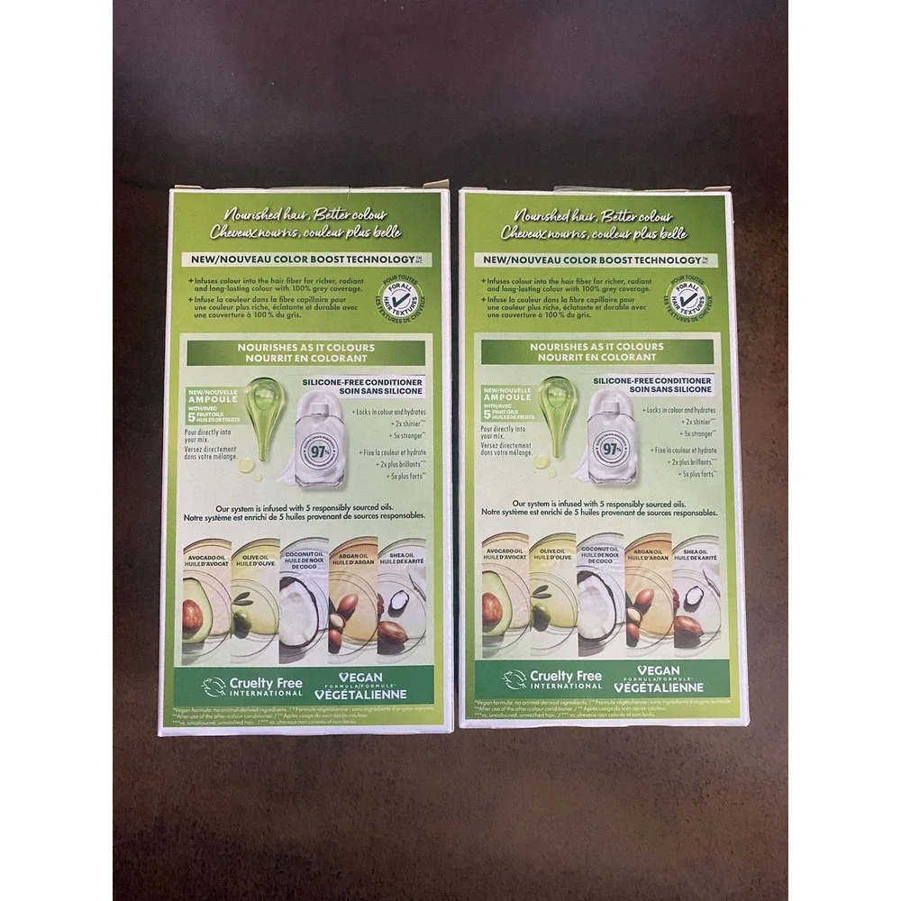 2x GARNIER NUTRISSE Ultra Nourishing Hair MEDIUM EXTRA ASH BLONDE #811 - NEW